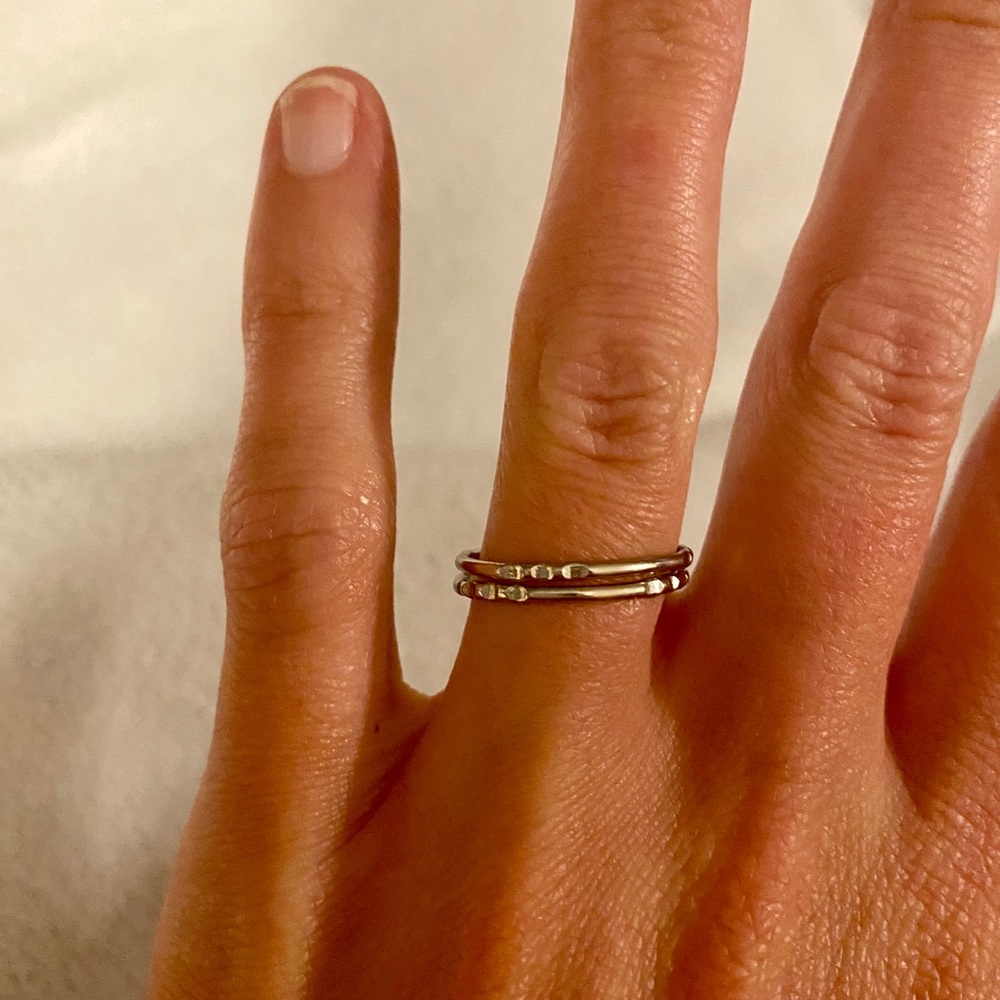Silver stackable rings!
